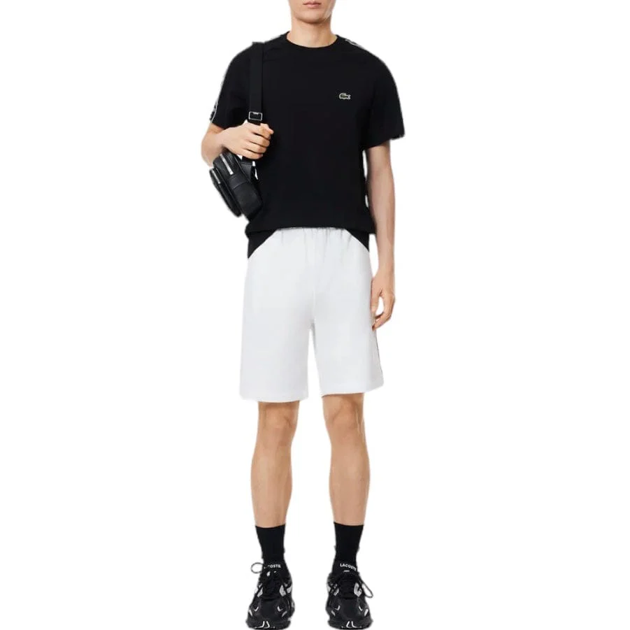 Lacoste Logo Stripe Tee (Black) TH7404-51 - Image 6