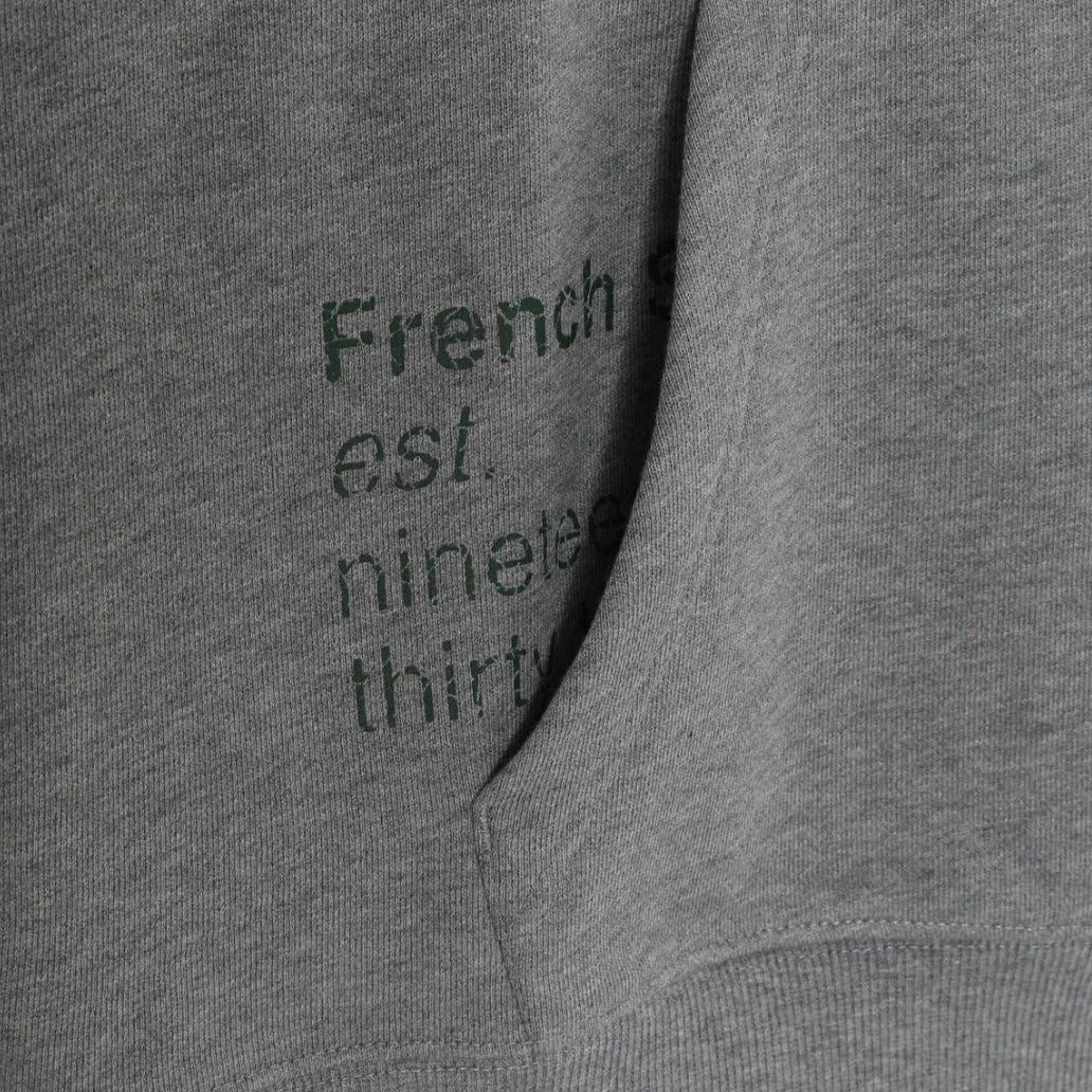 Lacoste Loose Fit Crocodile Hooded Sweatshirt (Grey Chine) SH0107-51 - Image 3