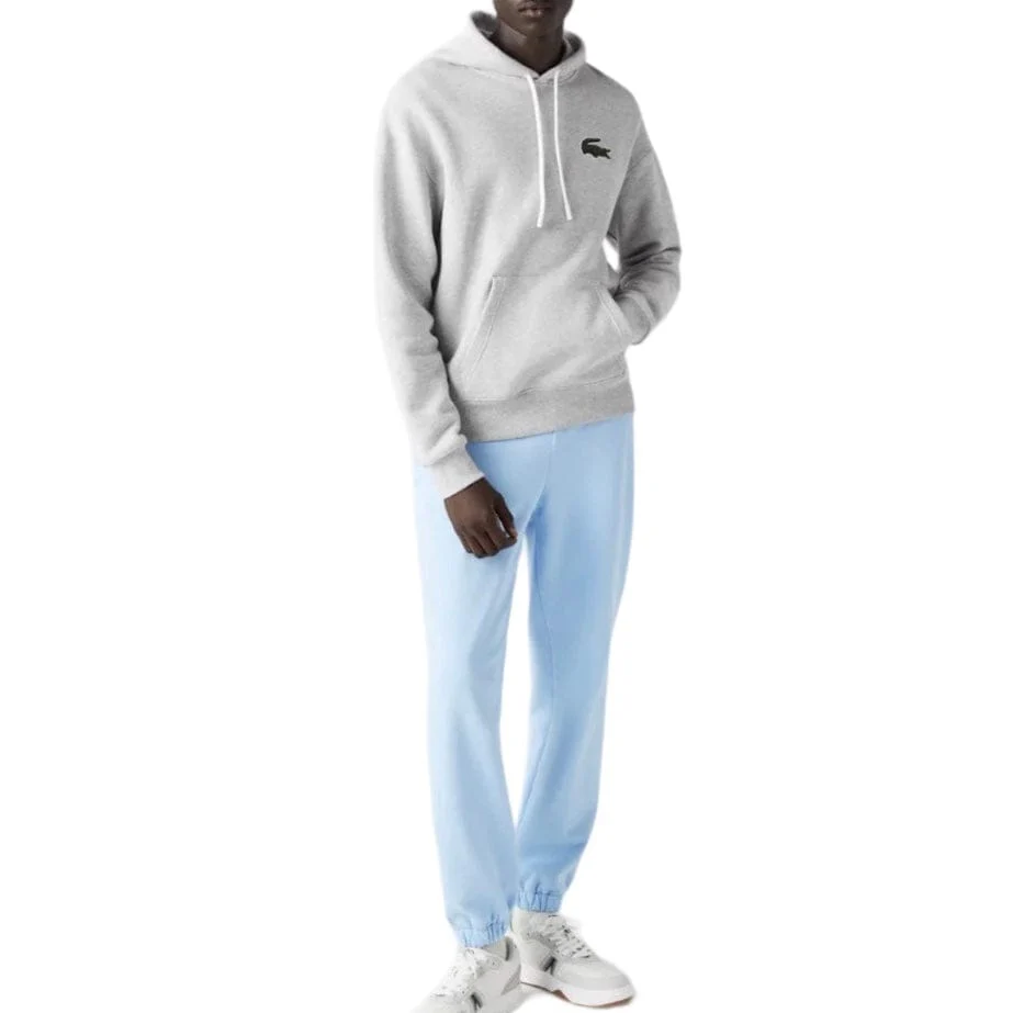 Lacoste Loose Fit Hooded Sweatshirt (Grey Chine) SH6404-51 - Image 3