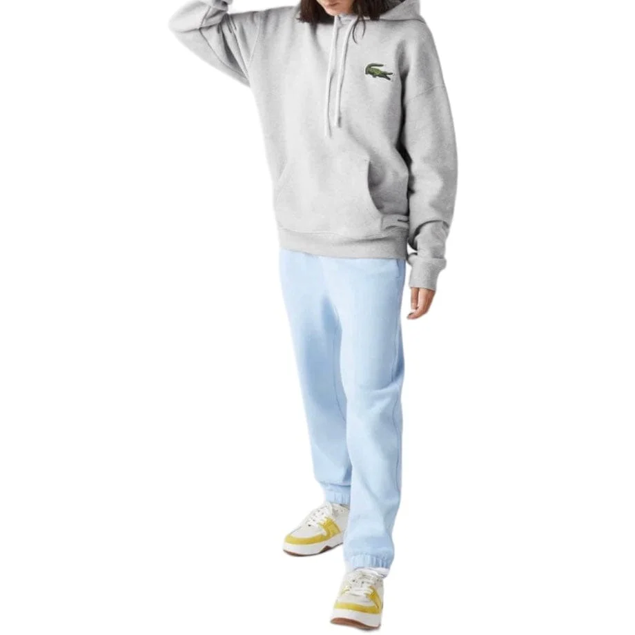 Lacoste Loose Fit Hooded Sweatshirt (Grey Chine) SH6404-51 - Image 4