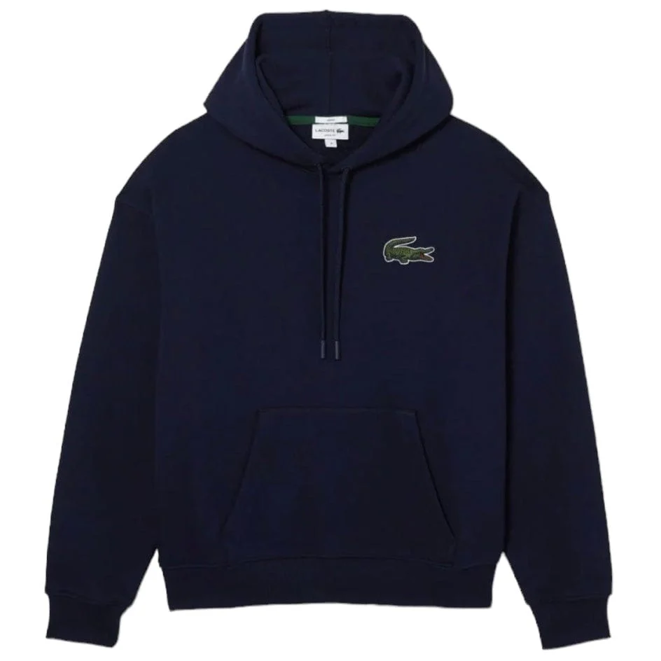 Lacoste Loose Fit Hooded Sweatshirt (Navy) SH6404-51