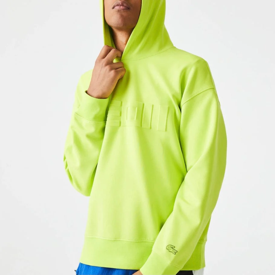 Lacoste Loose Fit Hooded Sweatshirt (Yellow) SH0094-51 - Image 2