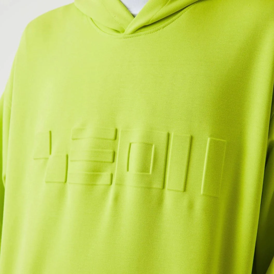 Lacoste Loose Fit Hooded Sweatshirt (Yellow) SH0094-51 - Image 5
