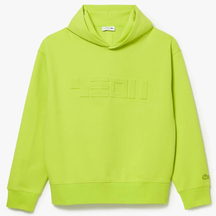 Lacoste Loose Fit Hooded Sweatshirt (Yellow) SH0094-51 - Image 7