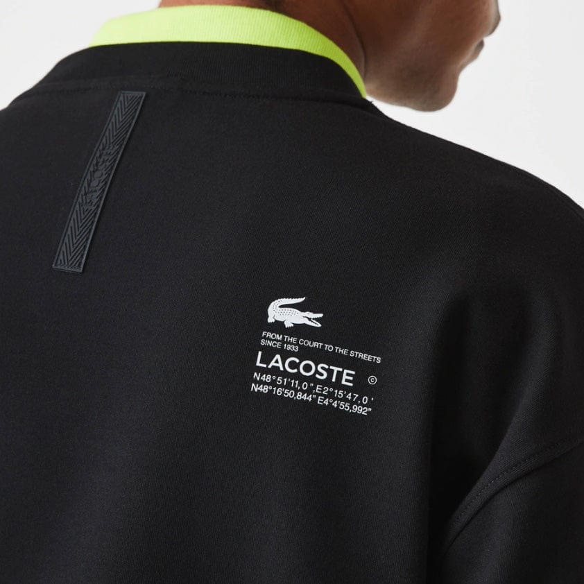 Lacoste Loose Fit Reflective Print Sweatshirt (Black) SH0086-51 - Image 5