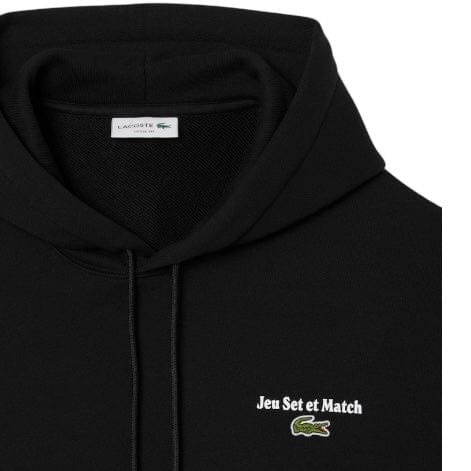 Lacoste Multi Print Fleece Hoodie (Black) SH5947-51 - Image 5