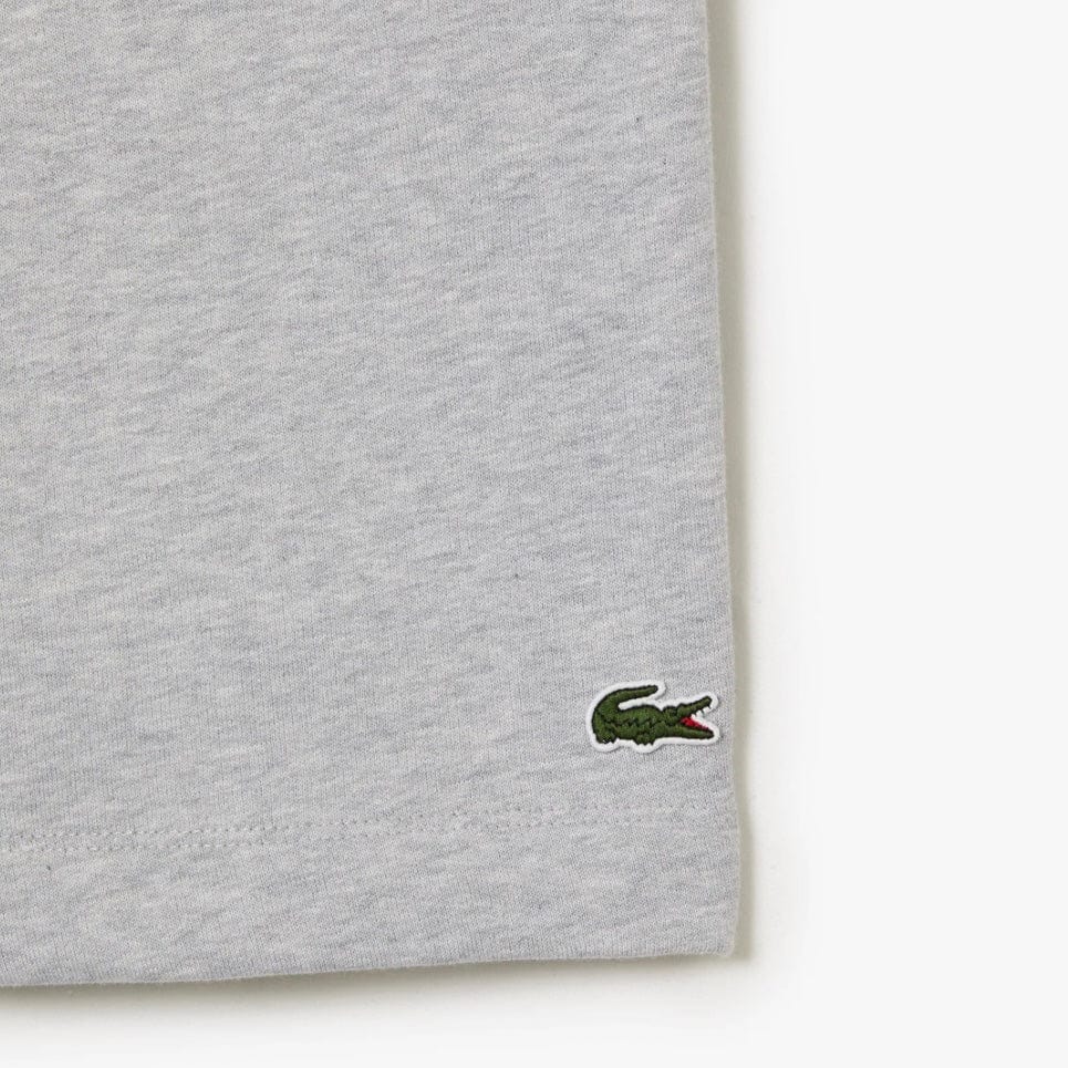 Lacoste Organic Brushed Cotton Fleece Shorts (Grey Chine) GH9627-51 - Image 2