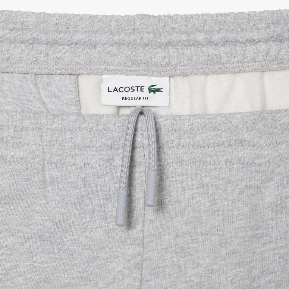Lacoste Organic Brushed Cotton Fleece Shorts (Grey Chine) GH9627-51 - Image 4