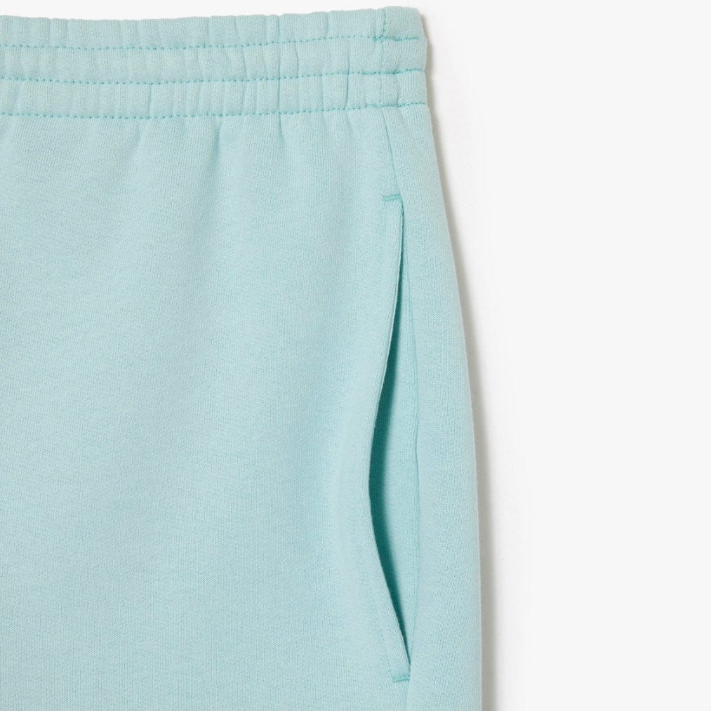 Lacoste Organic Brushed Cotton Fleece Shorts (Mint Green) GH9627-51 - Image 3