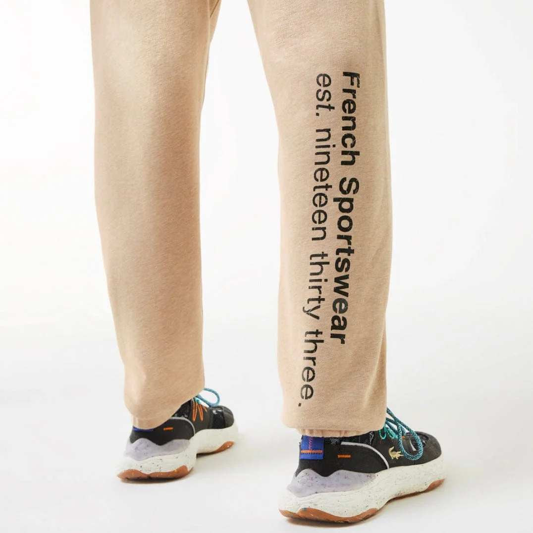 Lacoste Print Trackpants (Beige) XH0103-51 - Image 6