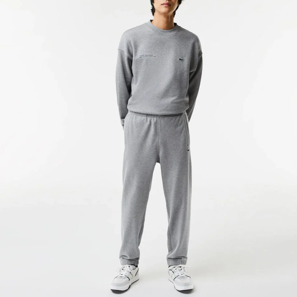 Lacoste Print Trackpants (Grey Chine) XH0103-51 - Image 2
