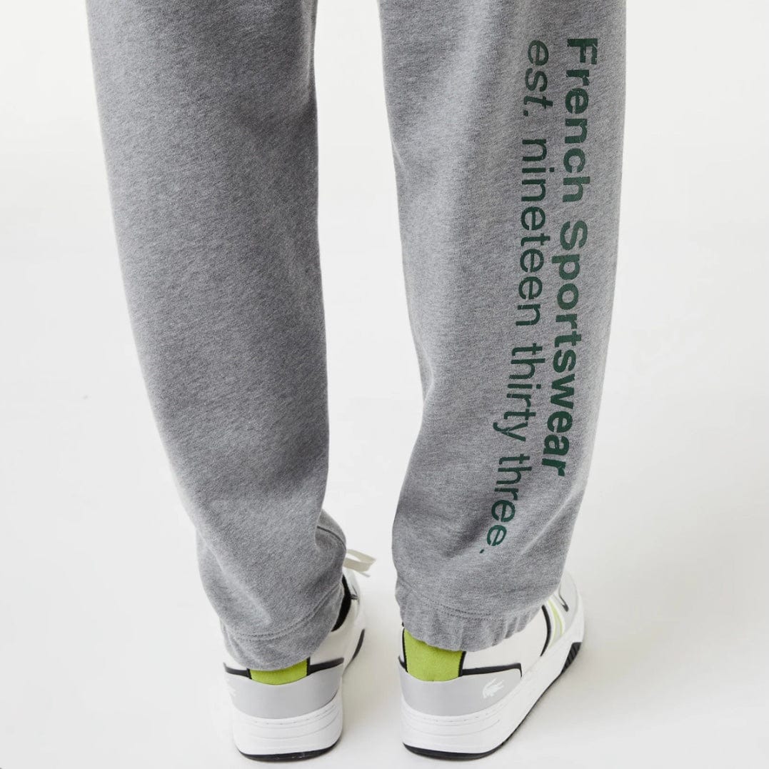 Lacoste Print Trackpants (Grey Chine) XH0103-51 - Image 5