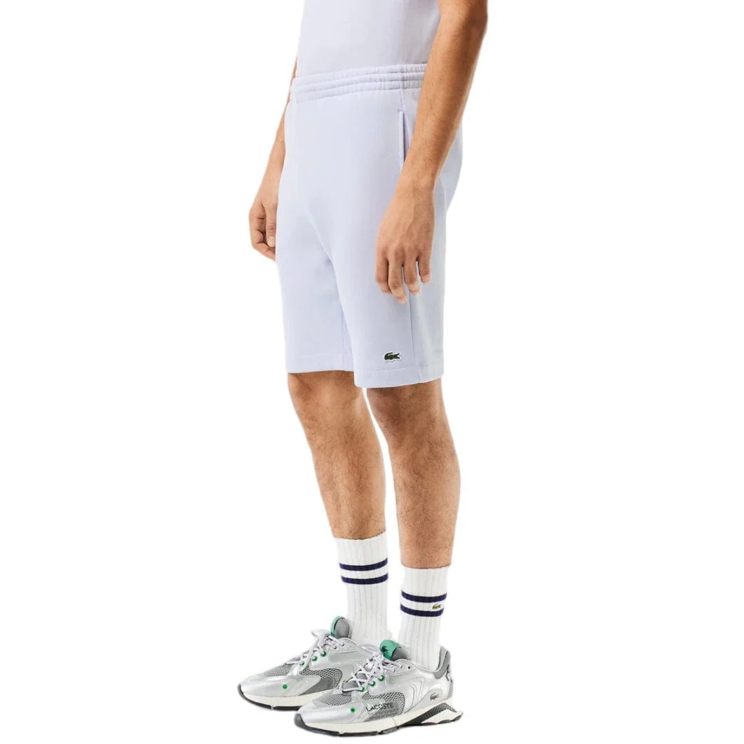 Lacoste Regular Fit Fleece Shorts (Light Blue) GH9627-51 - Image 6