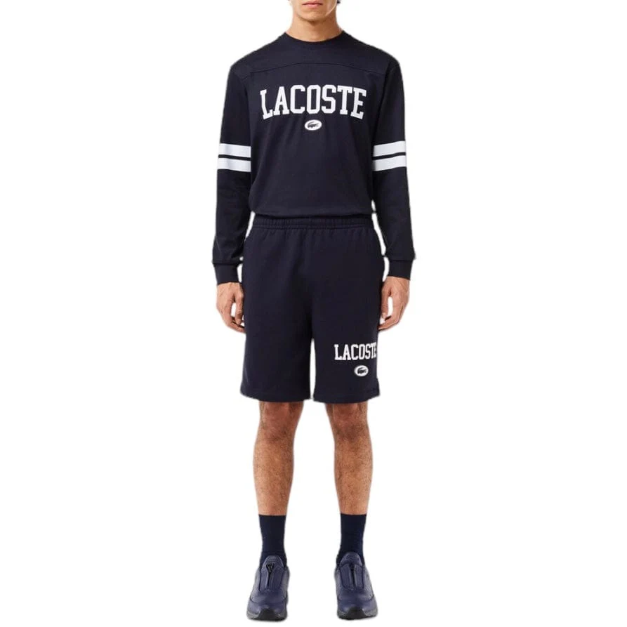 Lacoste Regular Fit Lacoste Print Jogger Short (Navy Blue) GH7499-51 - Image 6
