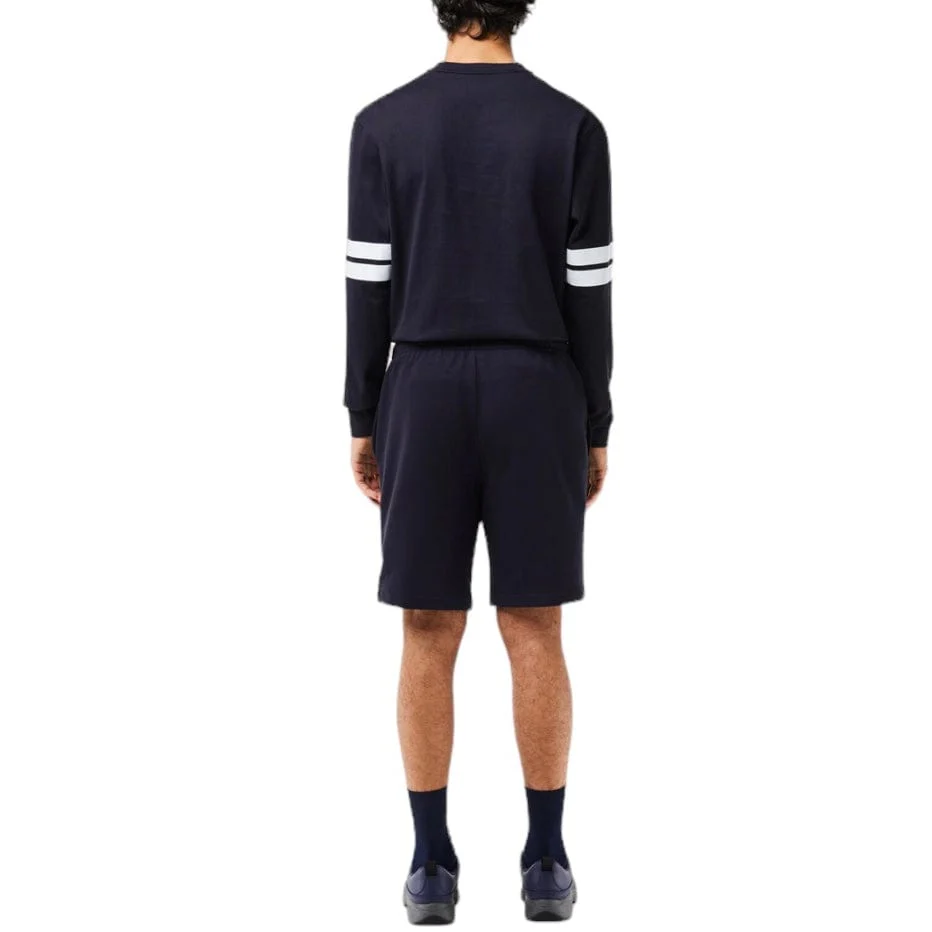 Lacoste Regular Fit Lacoste Print Jogger Short (Navy Blue) GH7499-51 - Image 7