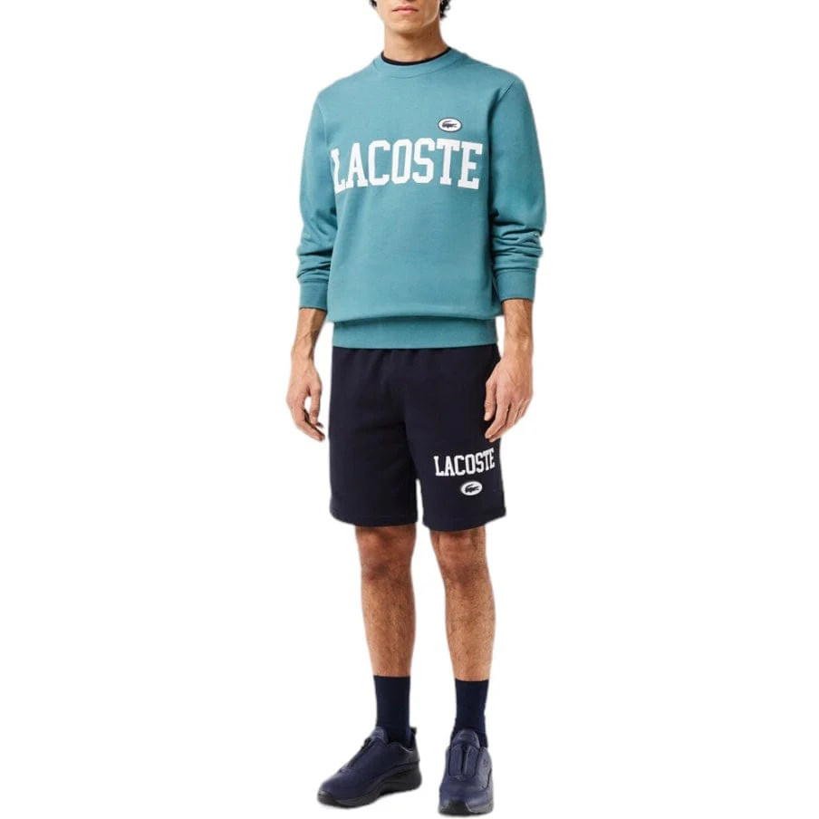 Lacoste Regular Fit Lacoste Print Jogger Short (Navy Blue) GH7499-51 - Image 8
