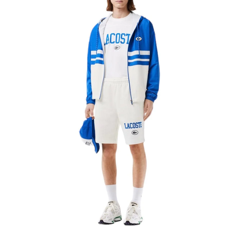 Lacoste Regular Fit Lacoste Print Jogger Short (White) GH7499-51 - Image 8