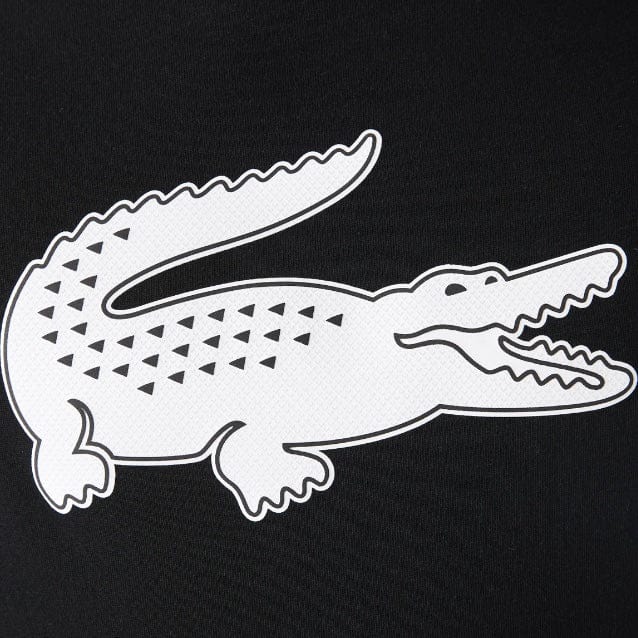 Lacoste Sport 3D Print Crocodile Breathable Jersey T Shirt (Black/White) TH2042 - Image 4