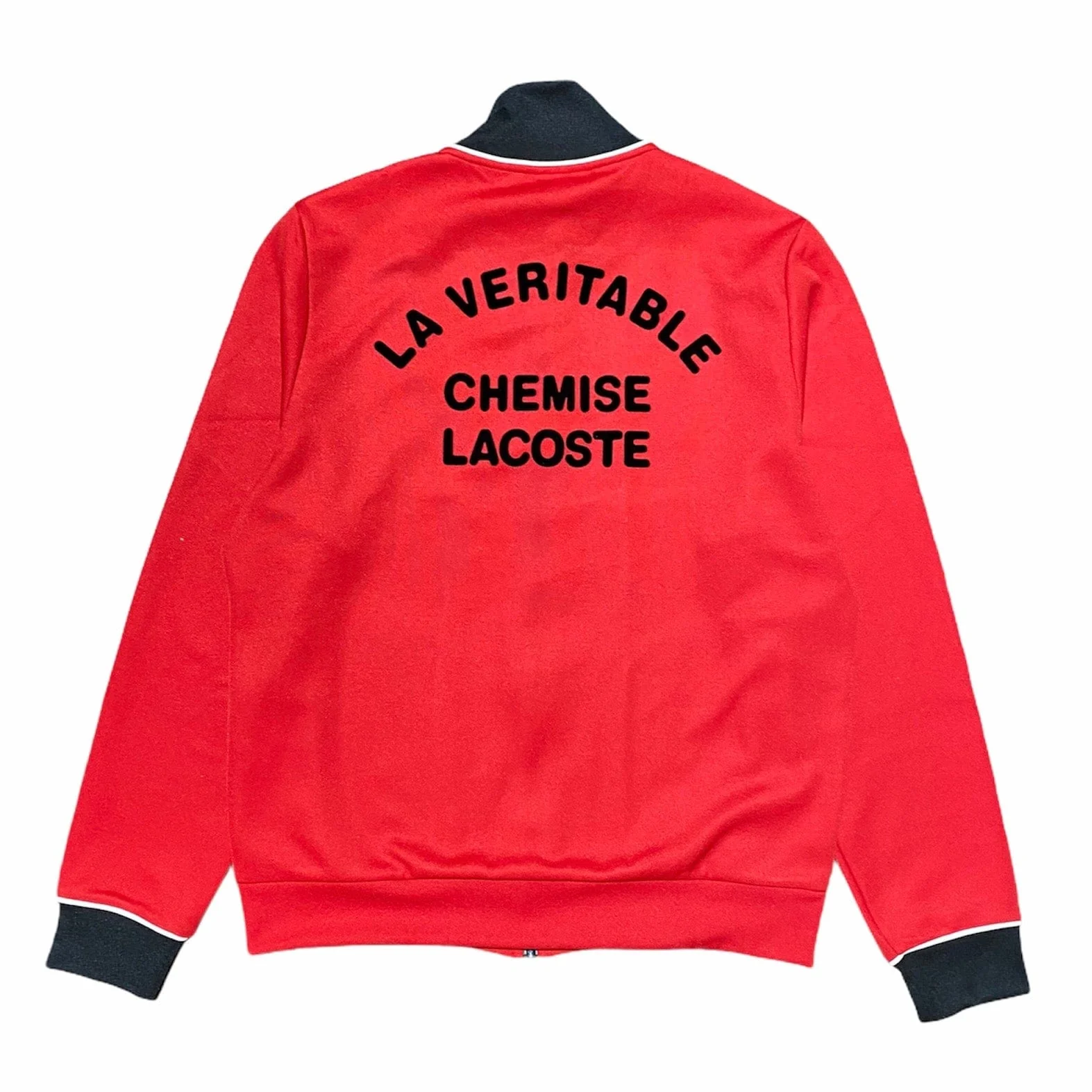 Lacoste Sport Contrast Accents Print Zip Sweatshirt (Red/Black/White) SH1555 - Image 2