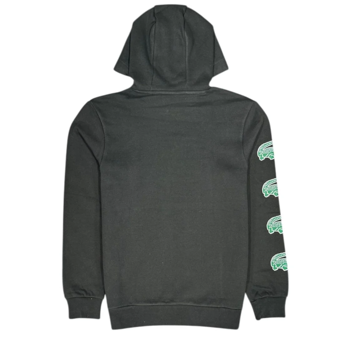 Lacoste Sport Crocodile Hoodie (Black) SH7221 - Image 2