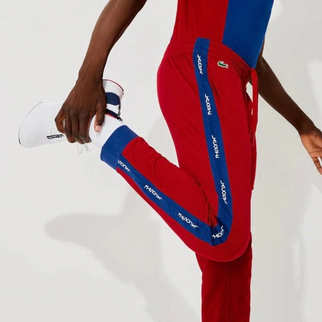 Lacoste Sport Pique Jogging Pants (Red/Blue) XH6934 - Image 3