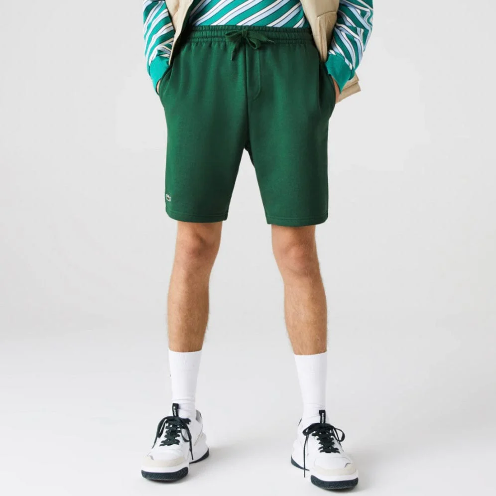 Lacoste Sport Tennis Fleece Shorts (Green) GH2136 - Image 2