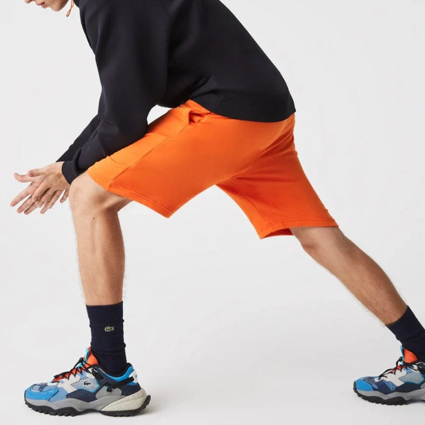 Lacoste Sport Tennis Fleece Shorts (Orange) GH2136 - Image 2