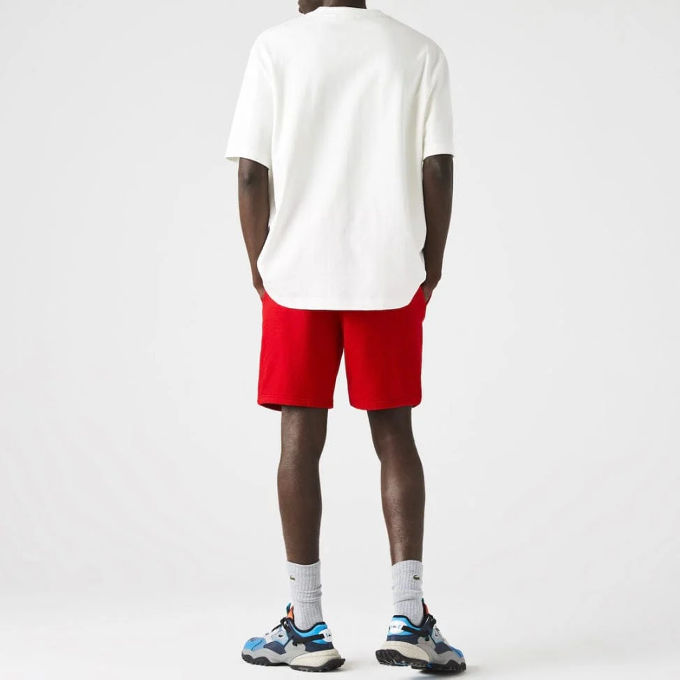 Lacoste Sport Tennis Fleece Shorts (Red) GH2136 - Image 3
