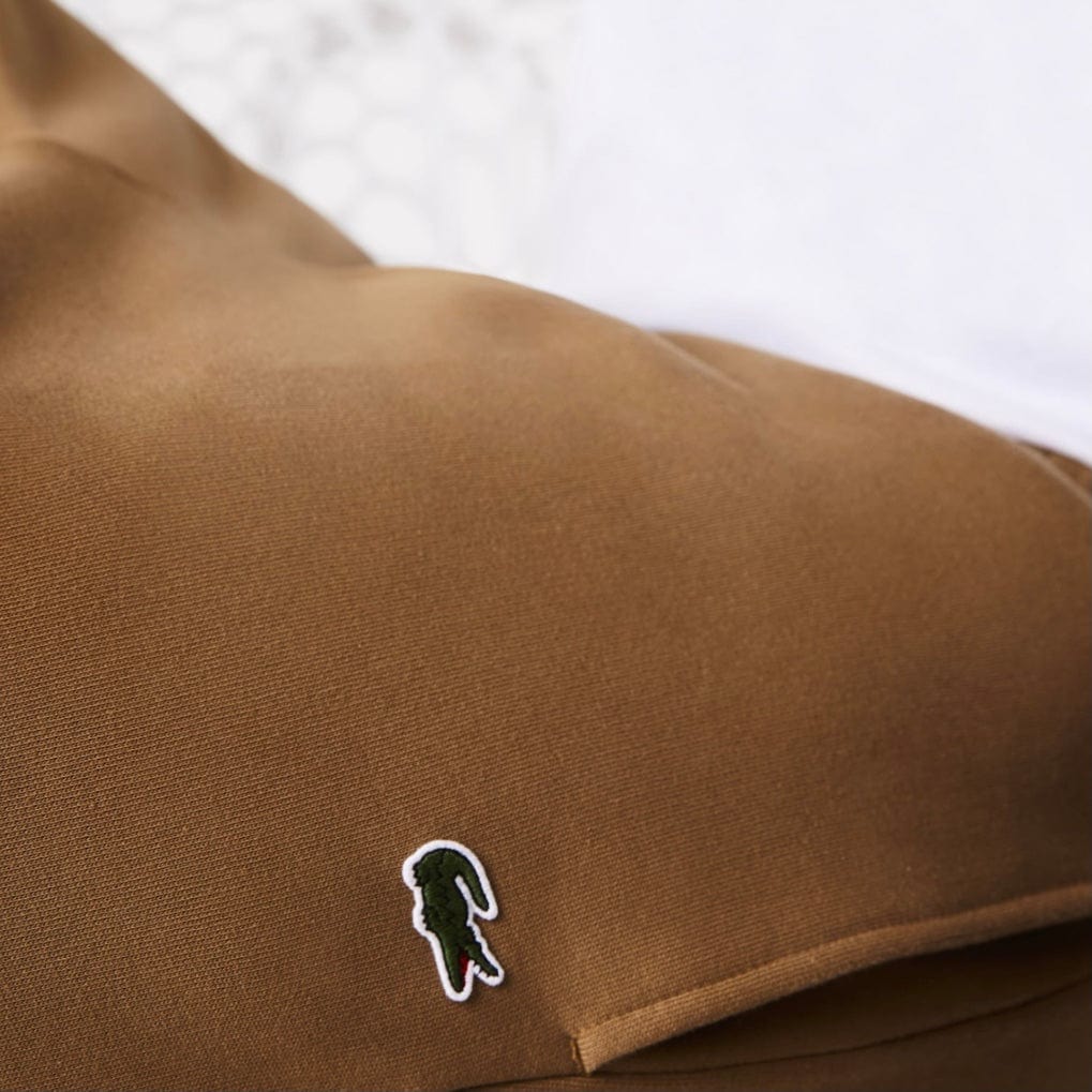 Lacoste Tapered Fit Fleece Trackpants (Brown) XH2529-51 - Image 7