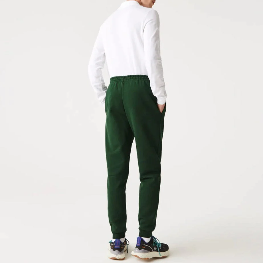 Lacoste Tapered Fit Fleece Trackpants (Green) XH2529-51 - Image 4