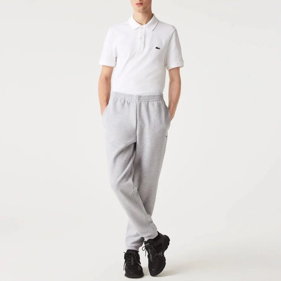 Lacoste Tapered Fit Fleece Trackpants (Grey Chine) XH2529-51 - Image 2