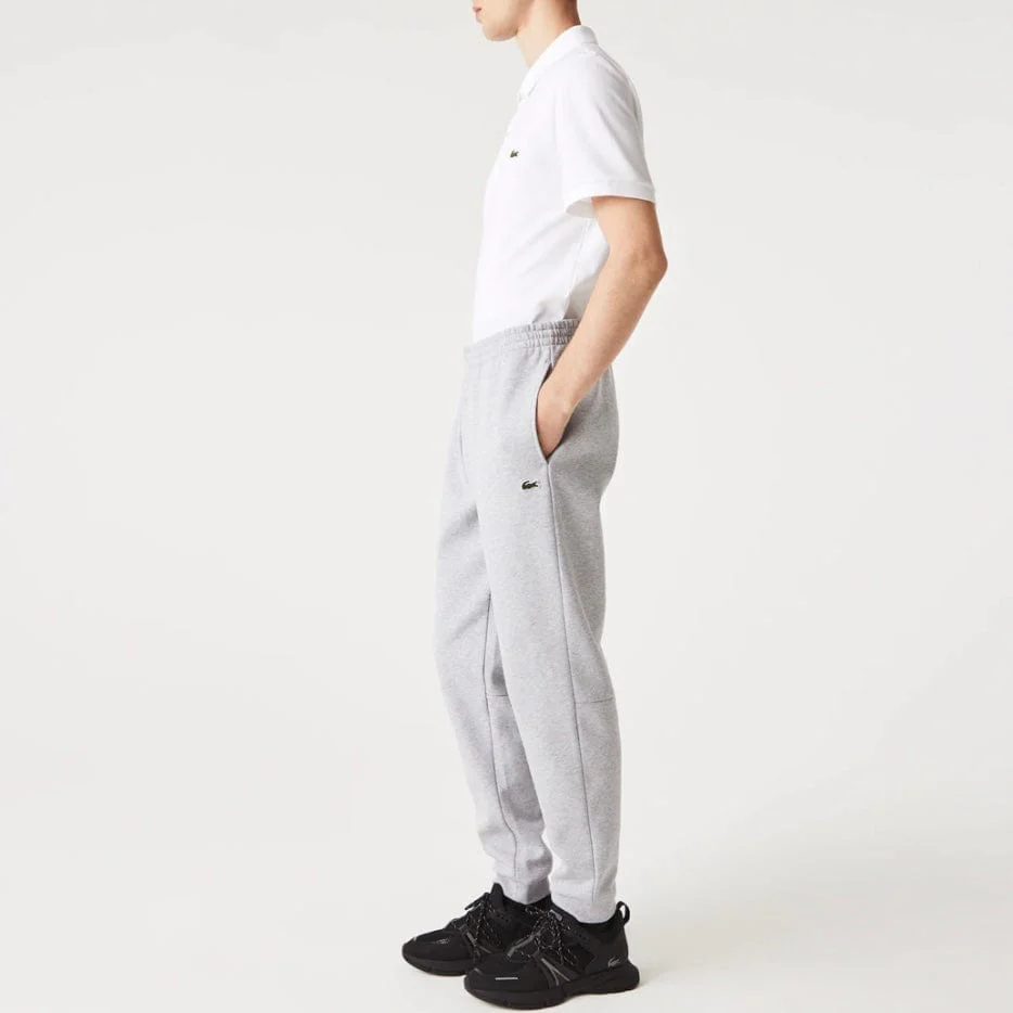 Lacoste Tapered Fit Fleece Trackpants (Grey Chine) XH2529-51 - Image 3
