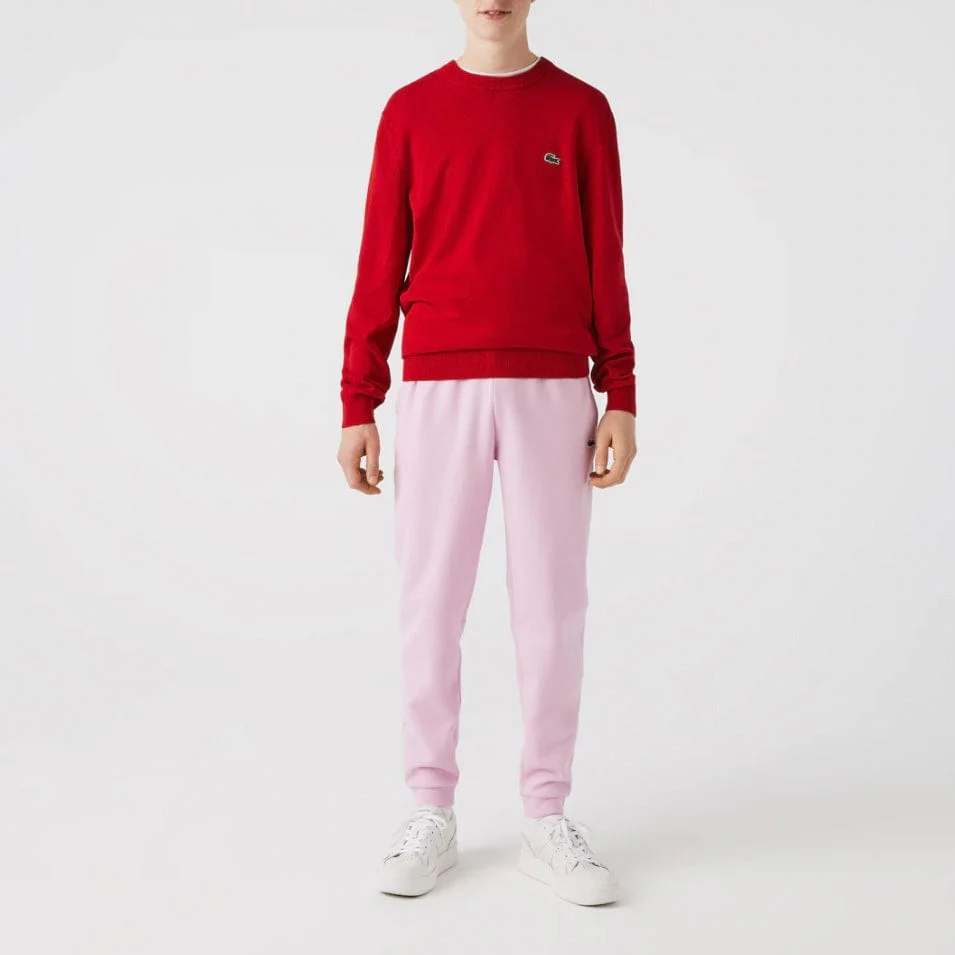Lacoste Tapered Fit Fleece Trackpants (Pink) XH2529-51 - Image 2