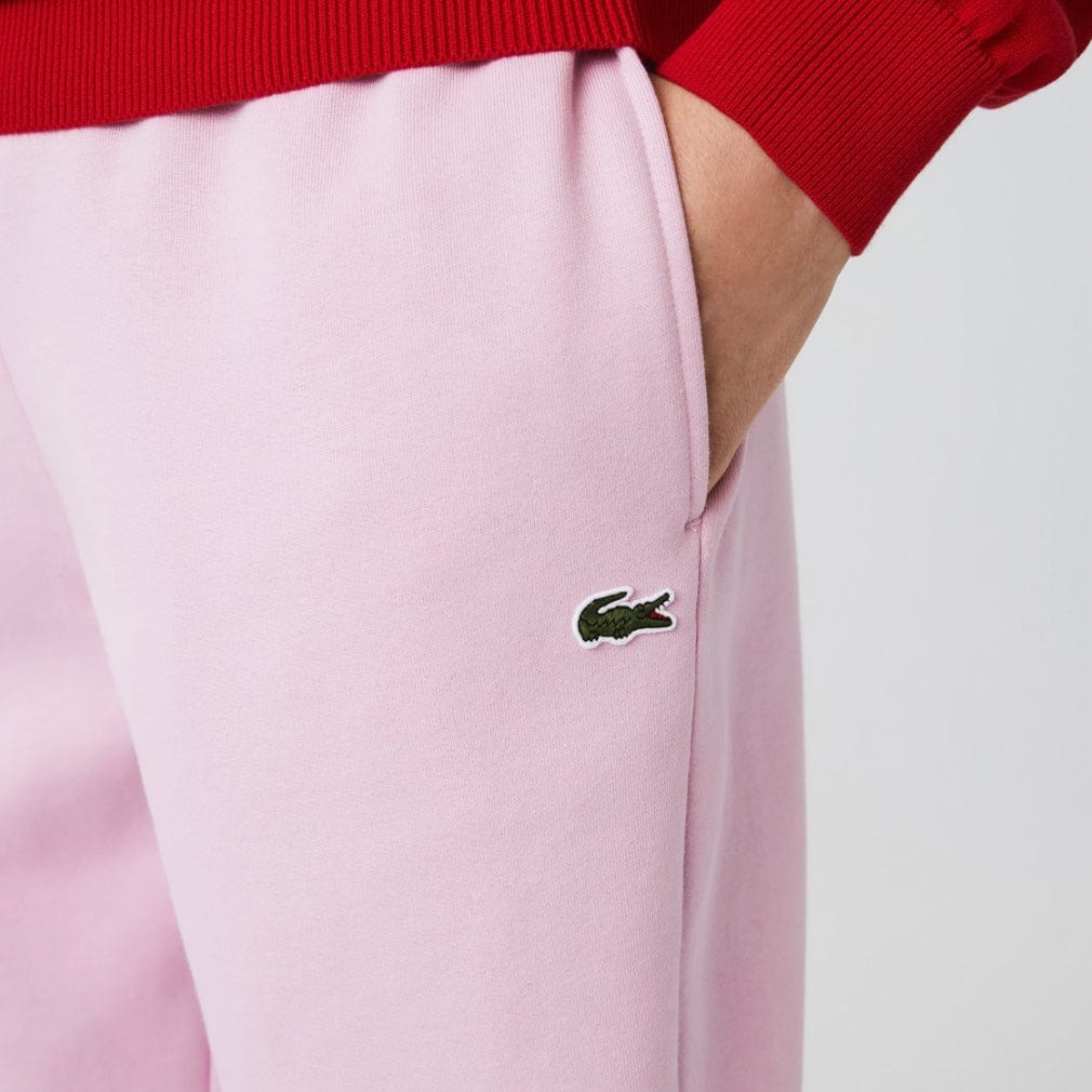 Lacoste Tapered Fit Fleece Trackpants (Pink) XH2529-51 - Image 5