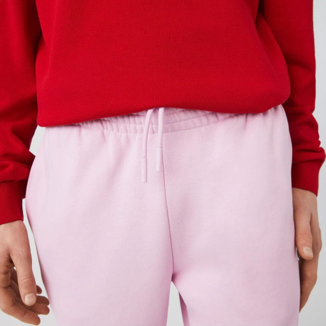 Lacoste Tapered Fit Fleece Trackpants (Pink) XH2529-51 - Image 6