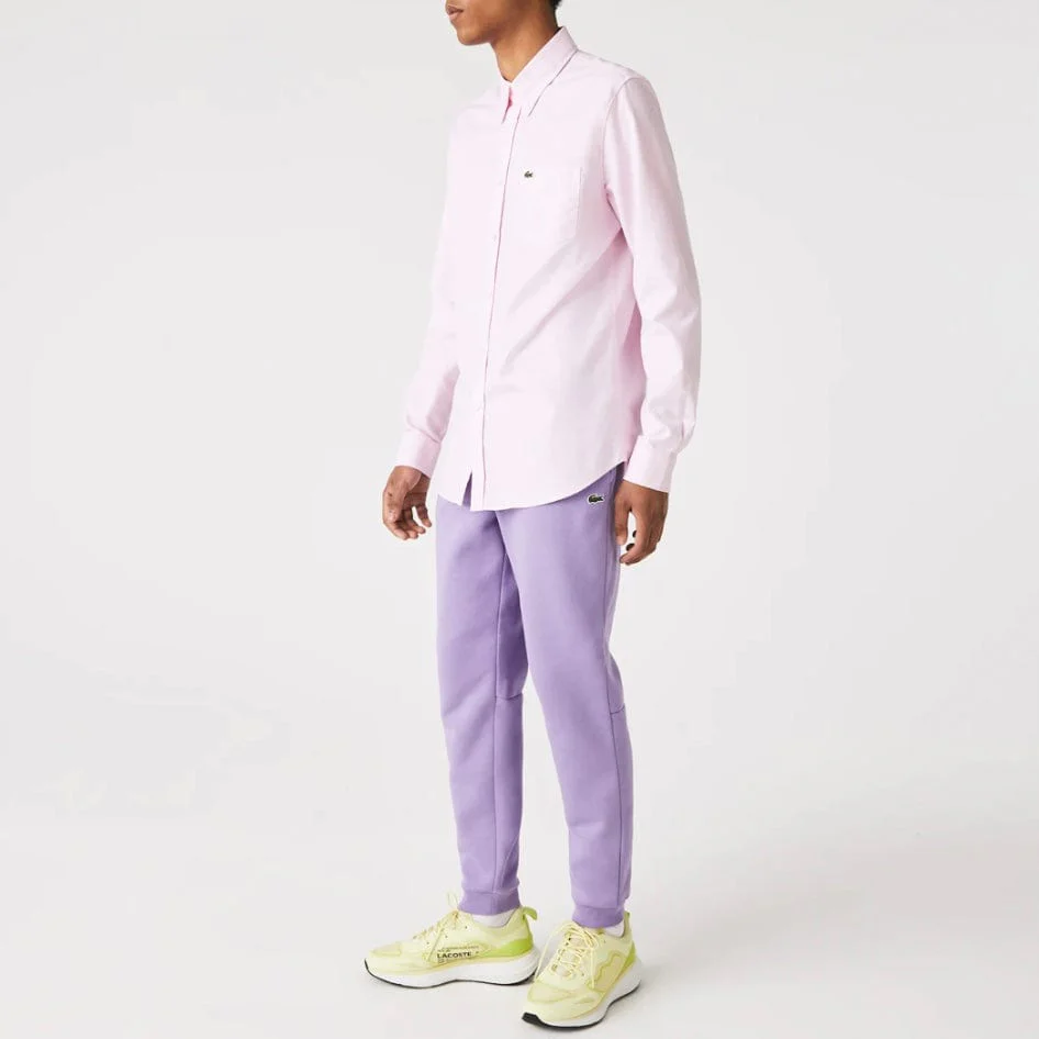 Lacoste Tapered Fit Fleece Trackpants (Purple) XH2529-51 - Image 2