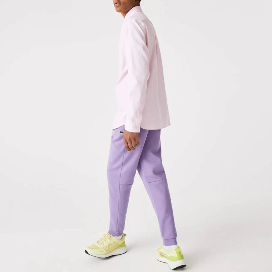 Lacoste Tapered Fit Fleece Trackpants (Purple) XH2529-51 - Image 3