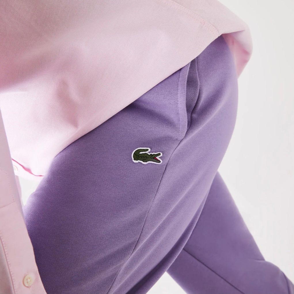 Lacoste Tapered Fit Fleece Trackpants (Purple) XH2529-51 - Image 5