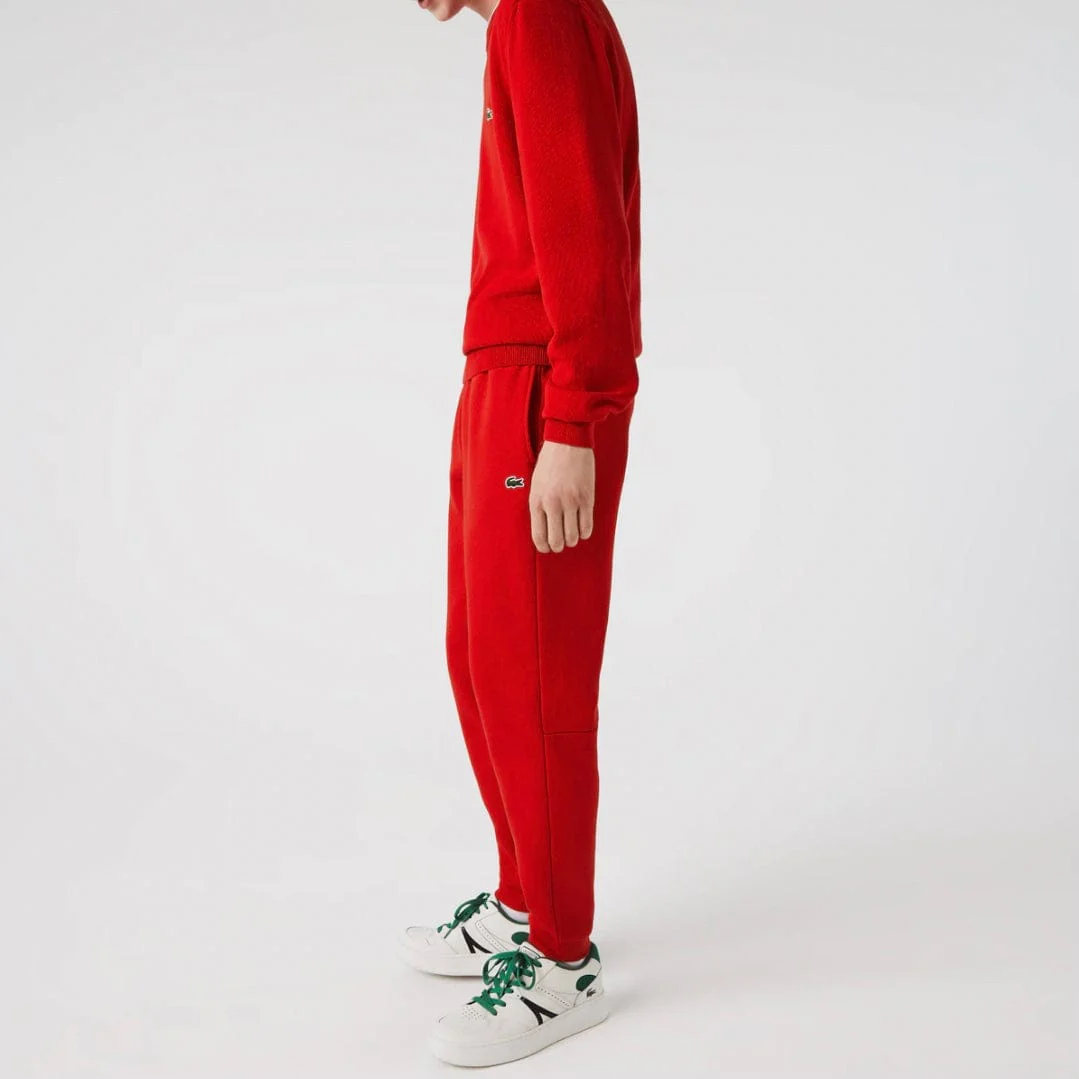 Lacoste Tapered Fit Fleece Trackpants (Red) XH2529-51 - Image 3
