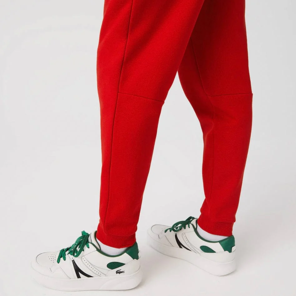 Lacoste Tapered Fit Fleece Trackpants (Red) XH2529-51 - Image 7