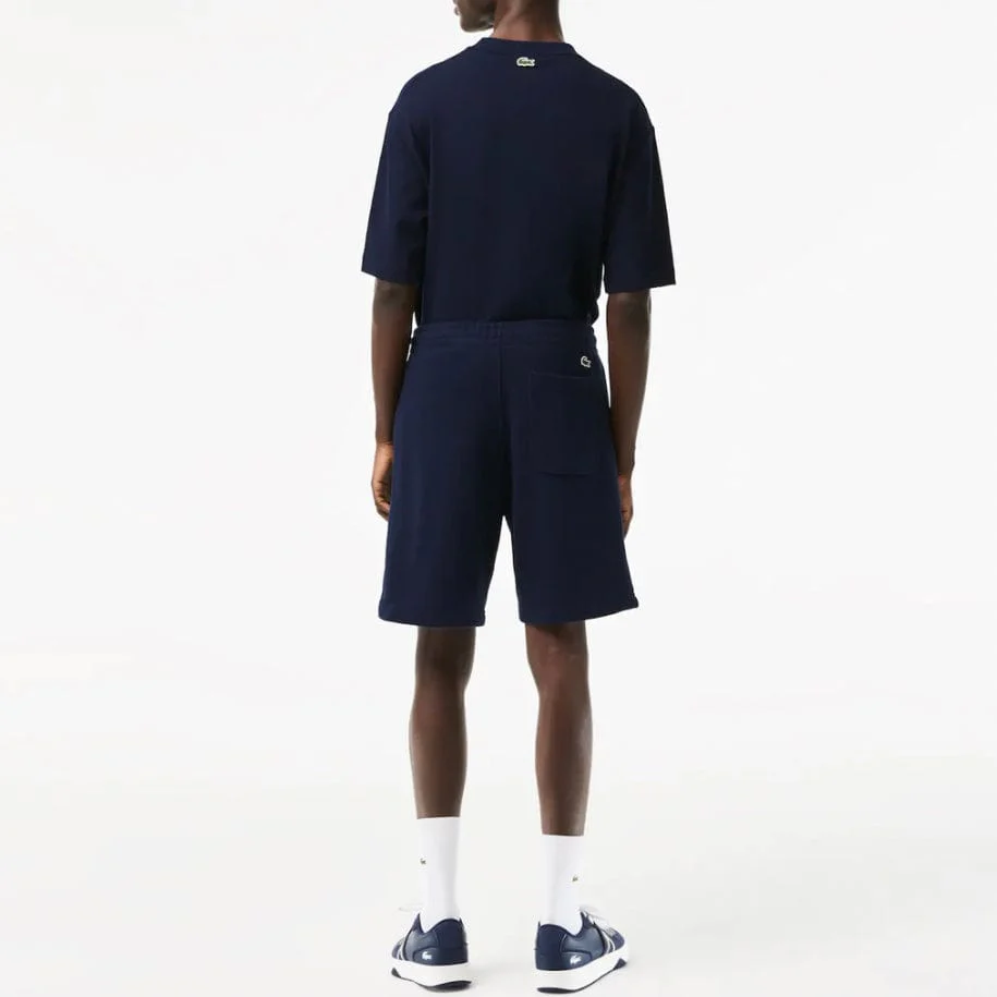 Lacoste Unbrushed Organic Cotton Fleece Short (Navy Blue) GH5582-51 - Image 5