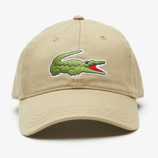 Lacoste Unisex Adjustable Organic Cotton Twill Cap (Beige) RK9871-51 - Image 3