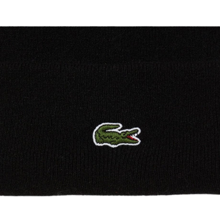 Lacoste Unisex Wool Beanie (Black) RB9825-51 - Image 2
