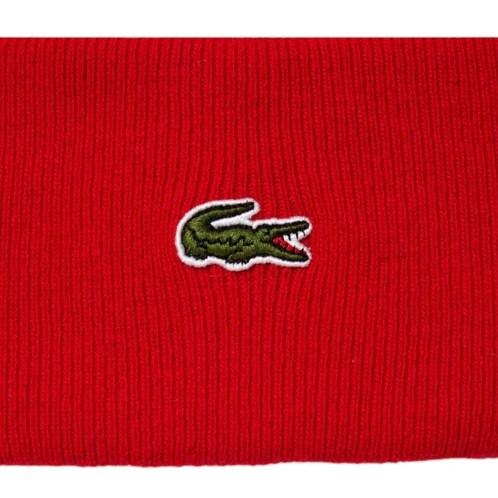 Lacoste Unisex Wool Beanie (Red) RB9825-51 - Image 2