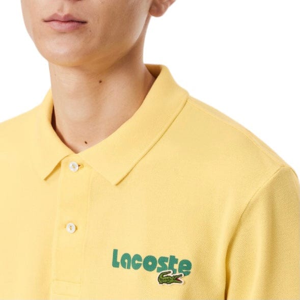 Lacoste Washed Effect Cotton Pique Polo (Cornsilk Yellow) PH7426-51 - Image 5
