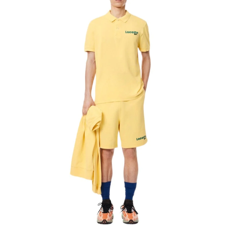 Lacoste Washed Effect Cotton Pique Polo (Cornsilk Yellow) PH7426-51 - Image 6