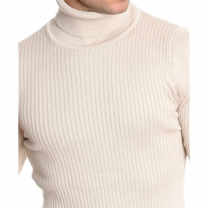LCR Black Edition Turtleneck Sweater (Light Beige) 1670C - Image 2