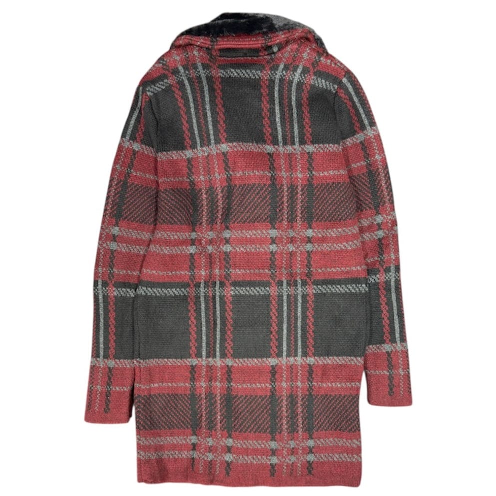 LCR Faux Collar Jacket (Dark Burgundy/Black) 6285 - Image 2