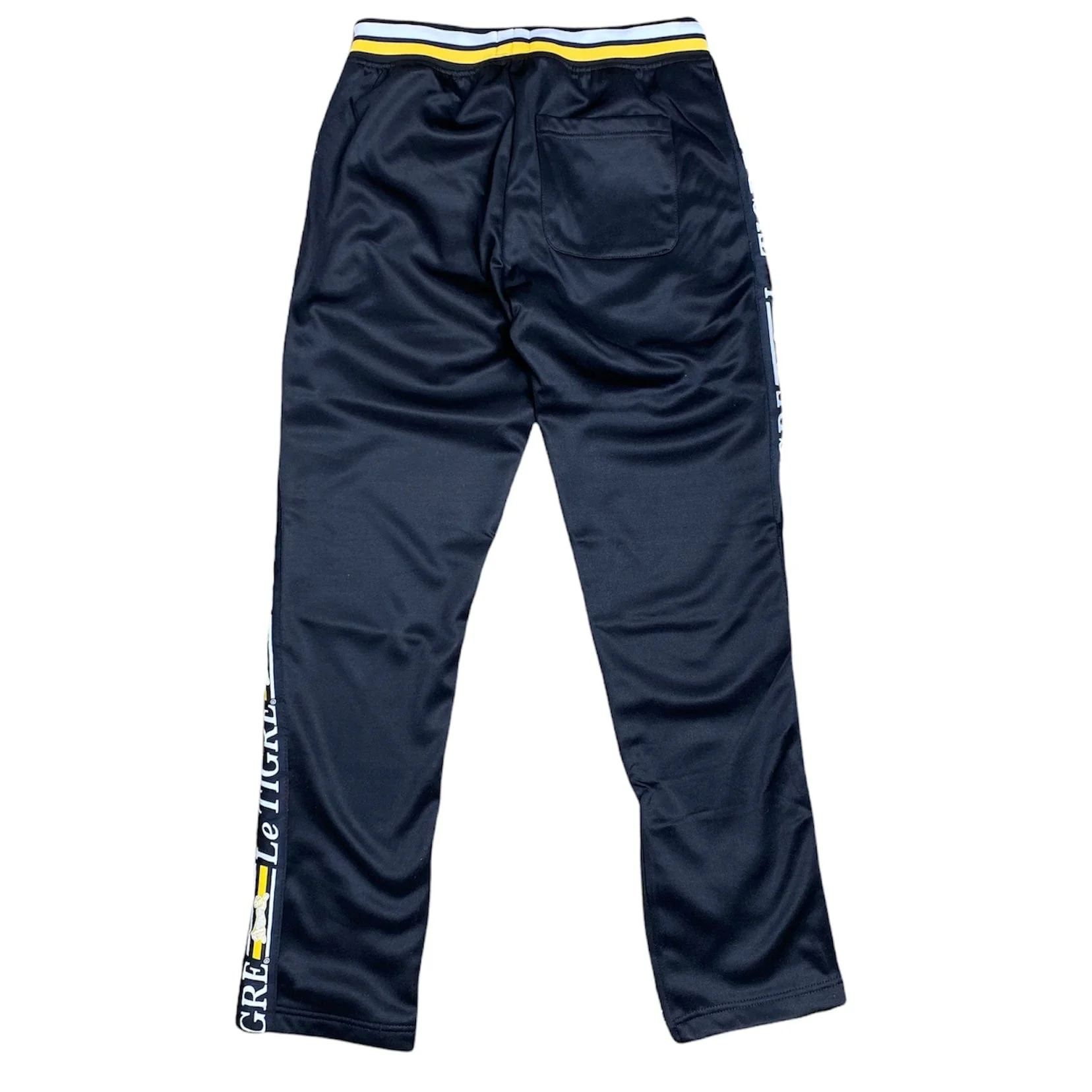 Le Tigre Tri Color Track Pant (Black/Yellow/White) - LT556GREY - Image 2