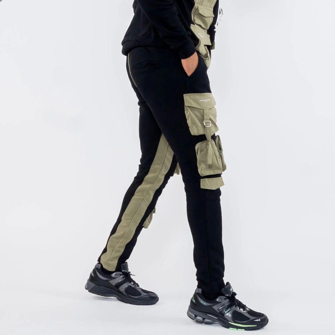 Lifted Anchors Military Combo Hoodie (Black/Olive) LAFA121-3 - Image 5
